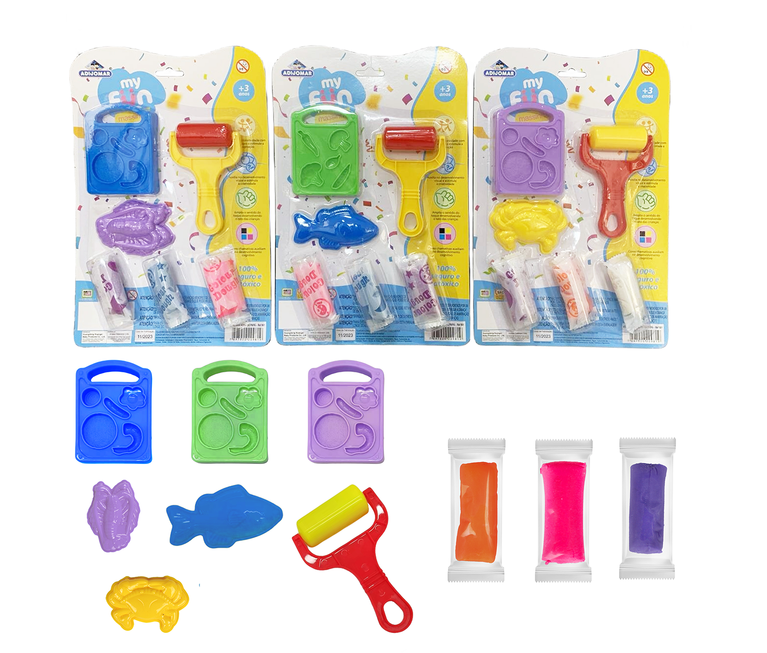 My Fun – Massinha Mar com Rolinho Modelar