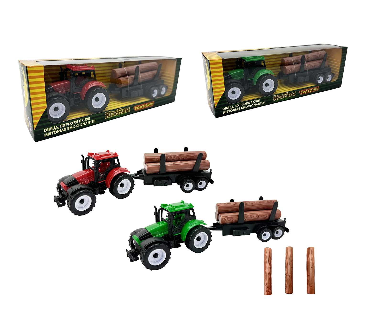 New Farm – Trator com Carga de Madeira