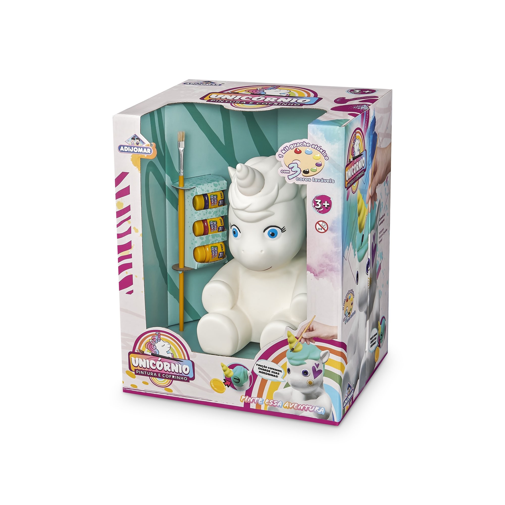 Unicórnio – Cofrinho e Pintura